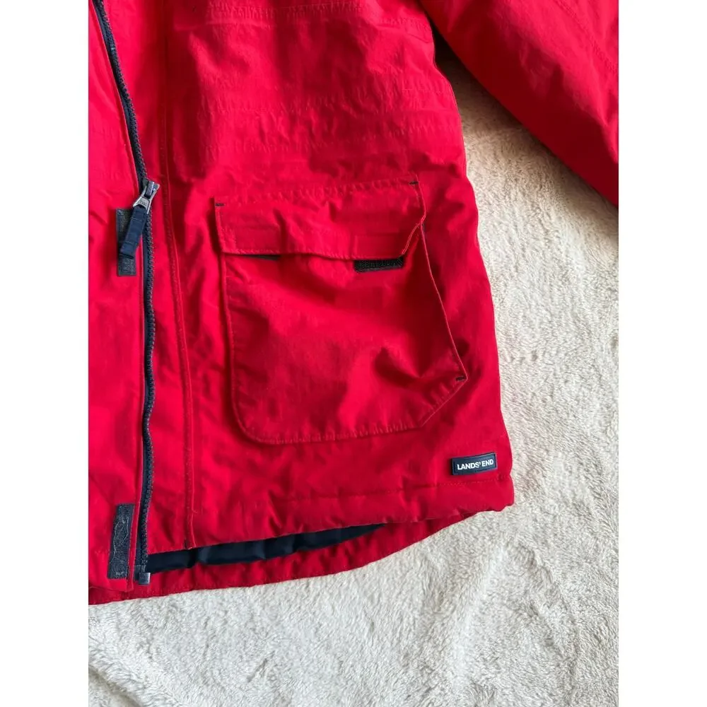 Lands' End Squall 3-in-1 Red/Blue Winter Coat 14-16